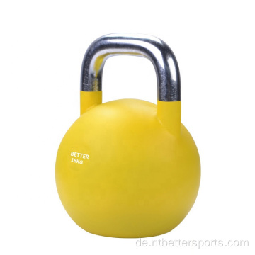 Buntes Wettbewerbseisenguss 15 kg Kettlebell